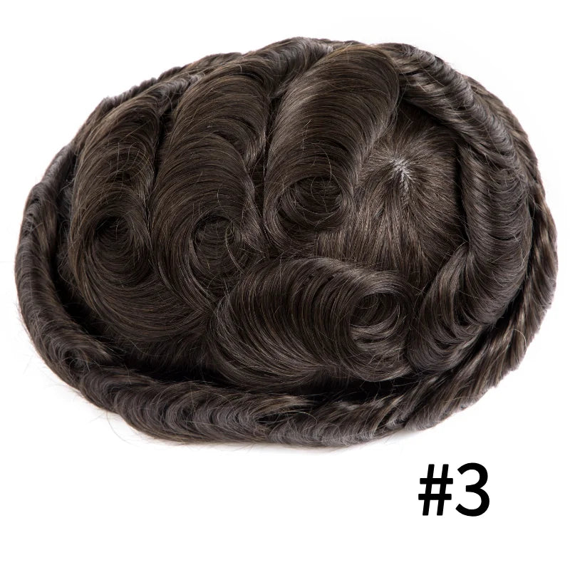 Men's Lace & PU Base Toupee | Australia Base Hair System for Men