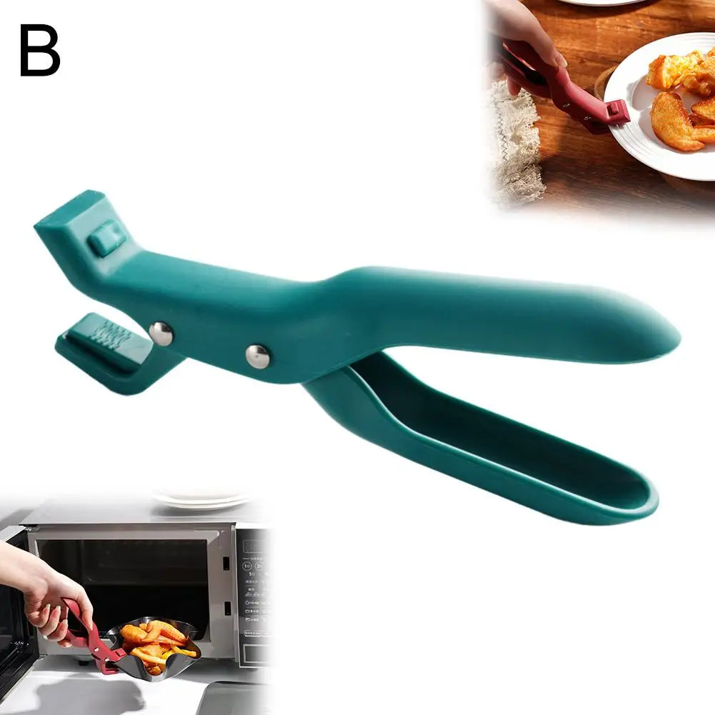 Heat-Resistant Silicone Clip – Non-Slip Kitchen Tongs & Handle Tool