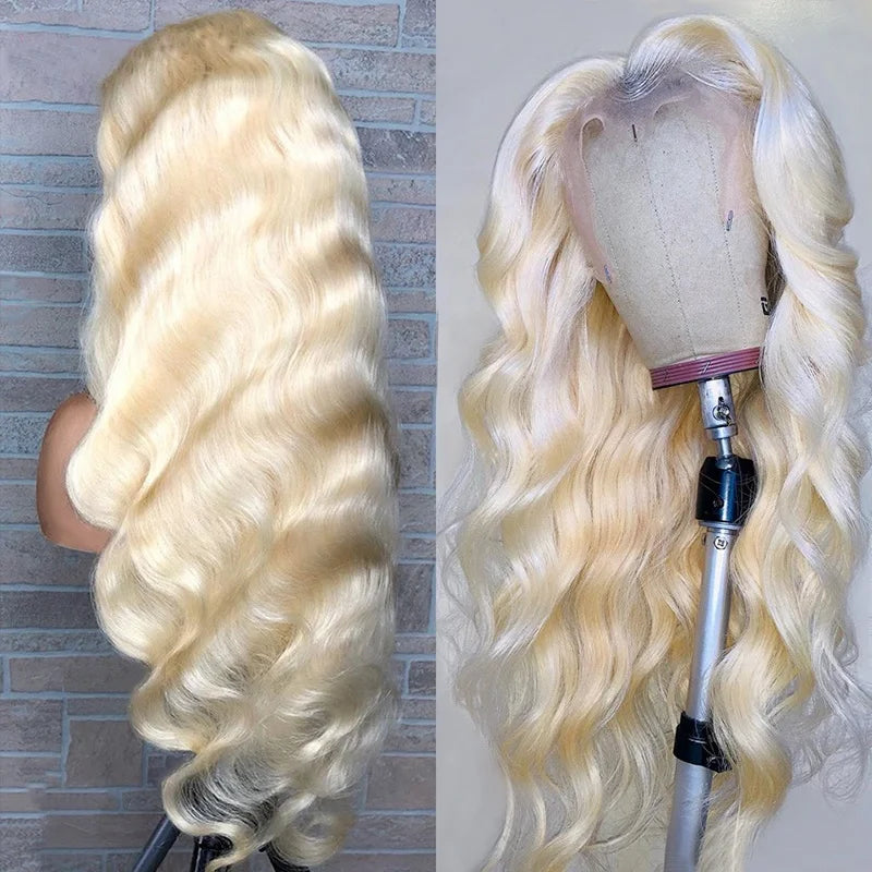 613 Blonde Body Wave Lace Frontal Wig – 13x4 / 13x6 / 360 HD Lace, 200/250/300 Density