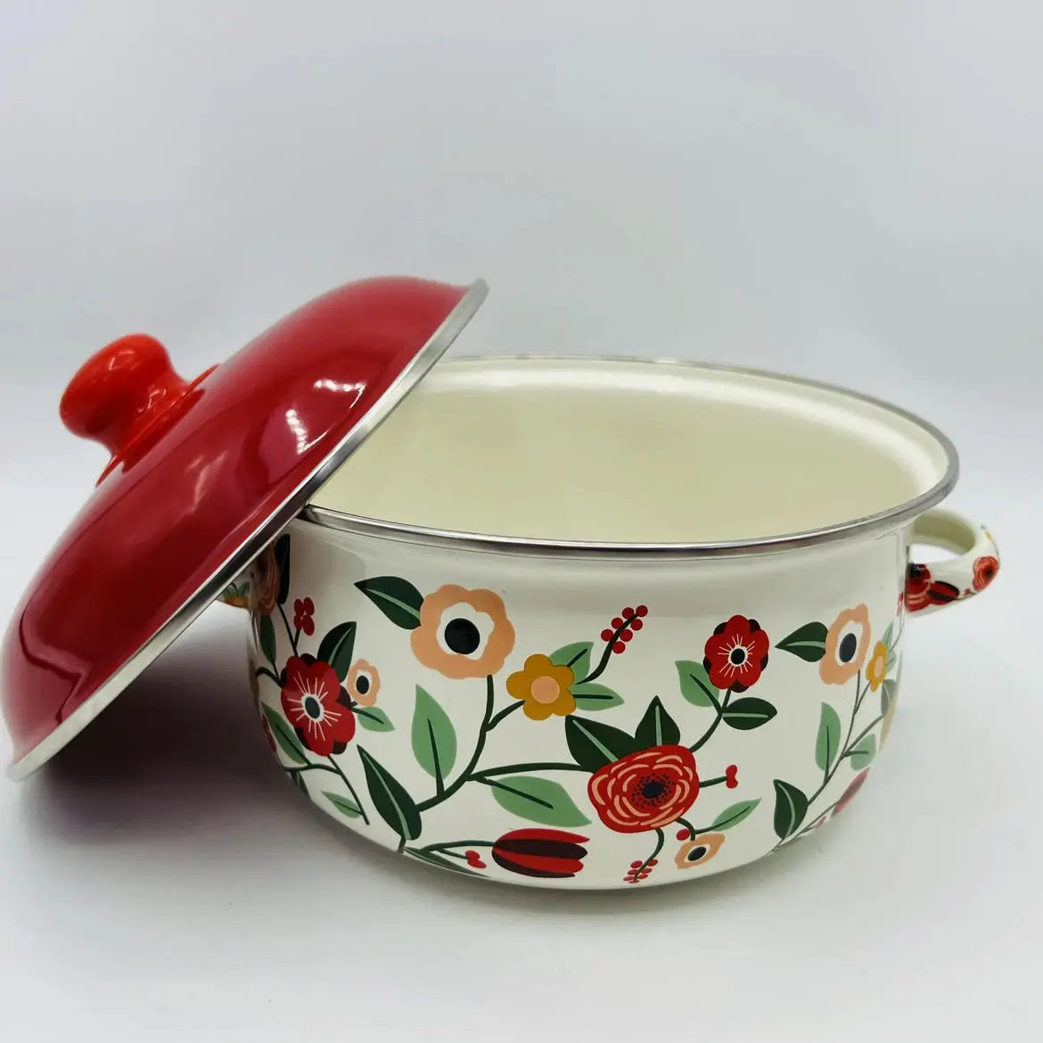 Enamel Stew Pot – Thickened Non-Stick Stock Pot for Soup & Noodles