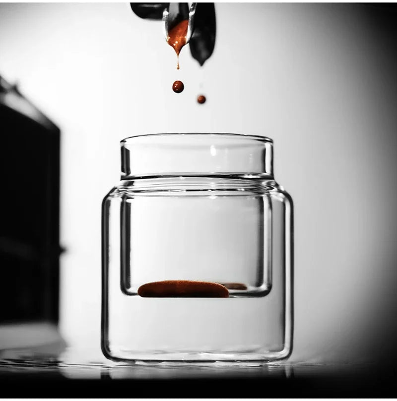 Glass Cup Double Wall Glass Coffee Mugs Borosilicate Glass Espresso Cups Professional Barista Accessories