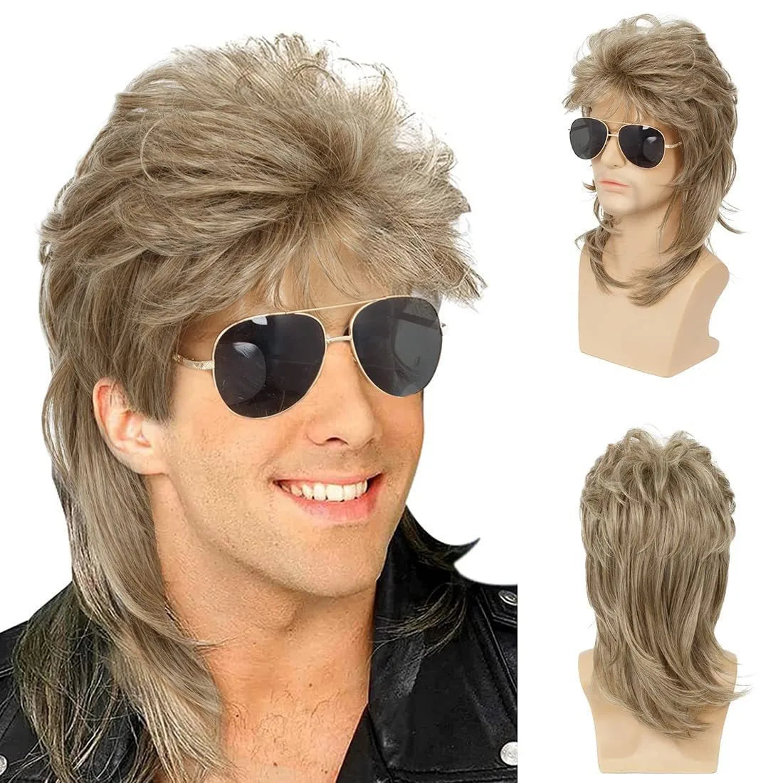 Men's Mullet Wig | 70s 80s Retro Costume & Cosplay Wig