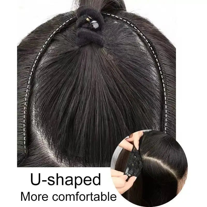V-Shape Layered Clip-In Hair Extensions | Synthetic Straight | 22-24 Inch | 4 Clips | 180g