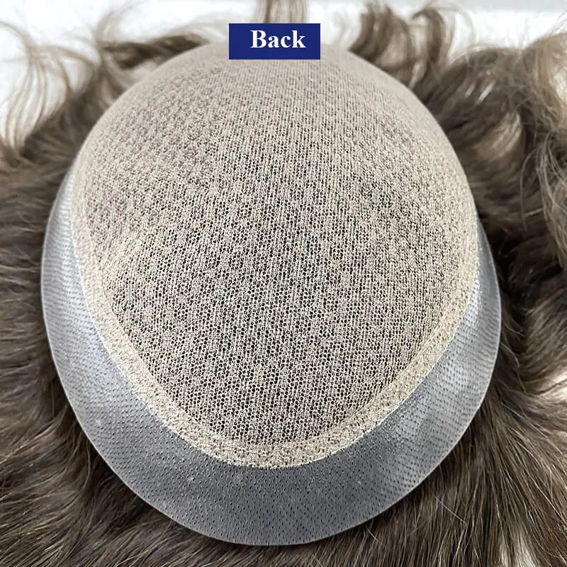 Men's Human Hair Toupee – Australia Double Layer Lace & PU Base Hair System