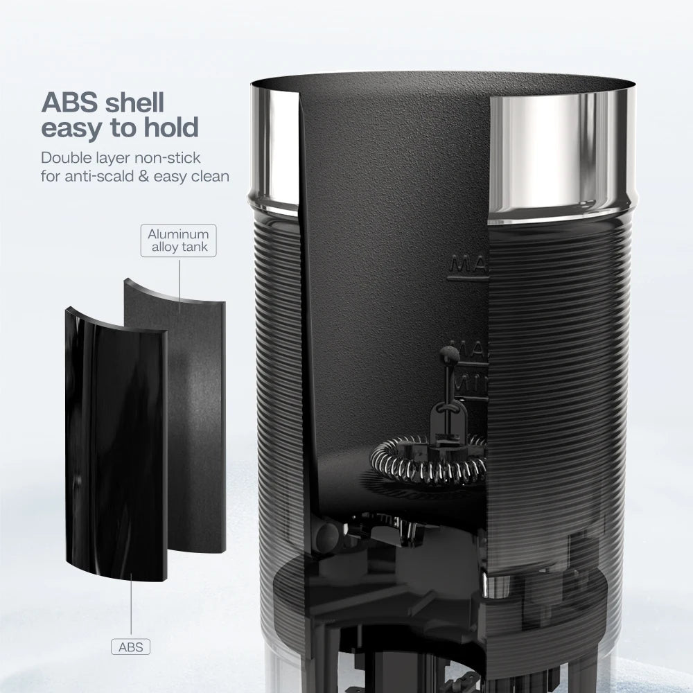 HiBREW M1A Milk Frother – Hot & Cold Electric Foam Maker for Latte, Cappuccino & Chocolate
