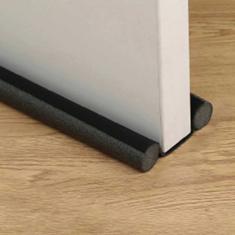 Adjustable Door Bottom Seal Strip | PU Leather Weather Blocker & Draft Stopper – Anti-Cold Gap Protector
