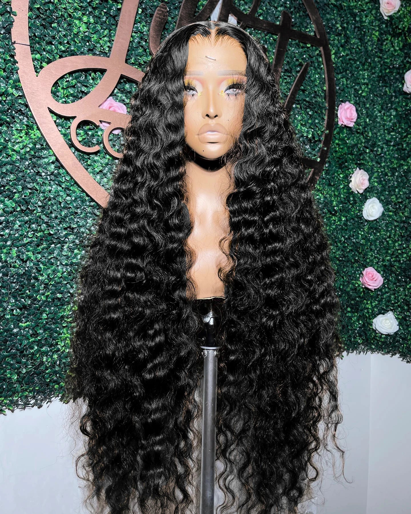 200 Density Loose Deep Wave 13x4 HD Lace Front Wig – 30 Inch Brazilian Curly Water Wave Human Hair