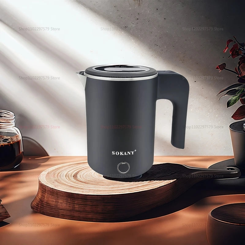 Travel Electric Kettle 500ML – Portable Stainless Steel Water Boiler for Tea & Coffee