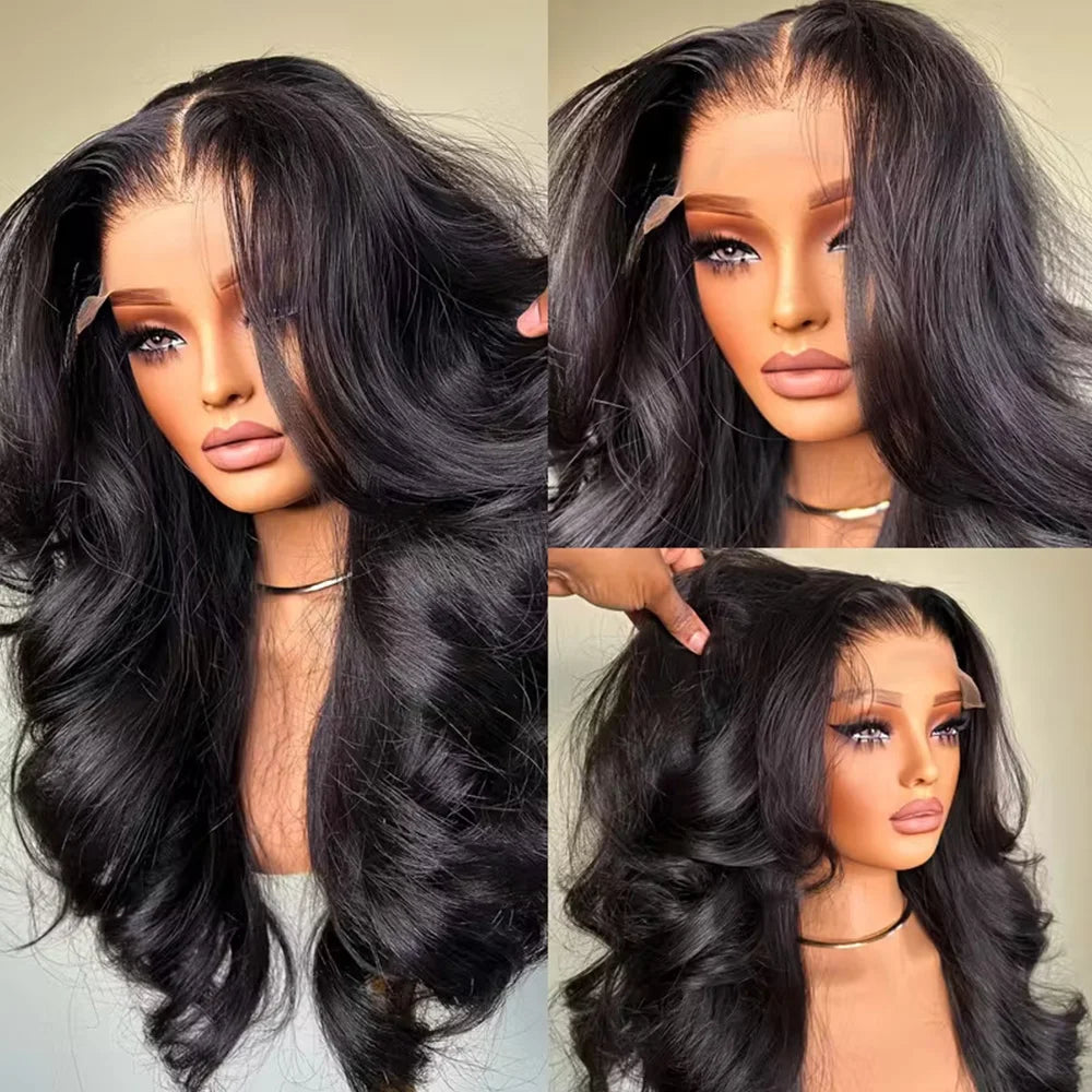 13x4 HD Lace Front Wig – 250% Density Long Body Wave Peruvian Remy Human Hair (Pre-Plucked + Baby Hair)