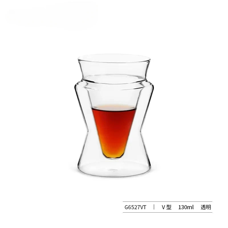 Glass Cup Double Wall Glass Coffee Mugs Borosilicate Glass Espresso Cups Professional Barista Accessories