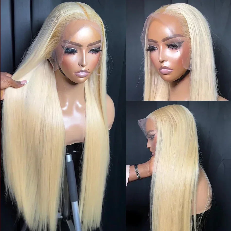 613 Straight HD Lace Front Wig – 13x4 & 13x6 Transparent Lace, 100% Brazilian Remy Human Hair (26"+)
