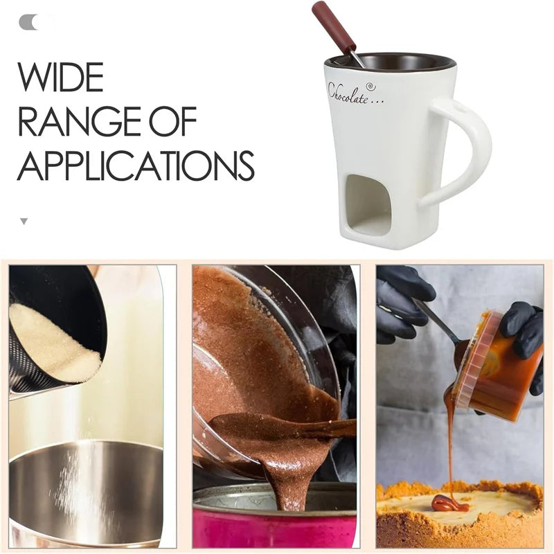 ☕ Double-Layer Ceramic Coffee Cup – Heat-Resistant & Anti-Scald Design