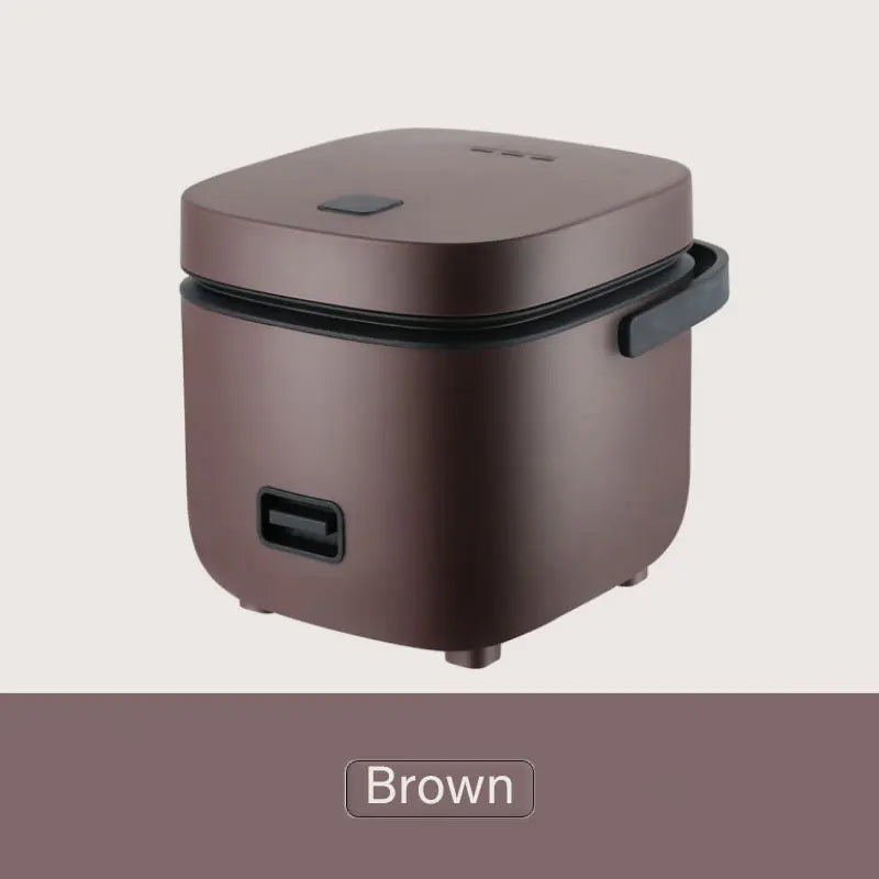 Mini Rice Cooker 1.2L – Compact Electric Steamer for 1–2 People