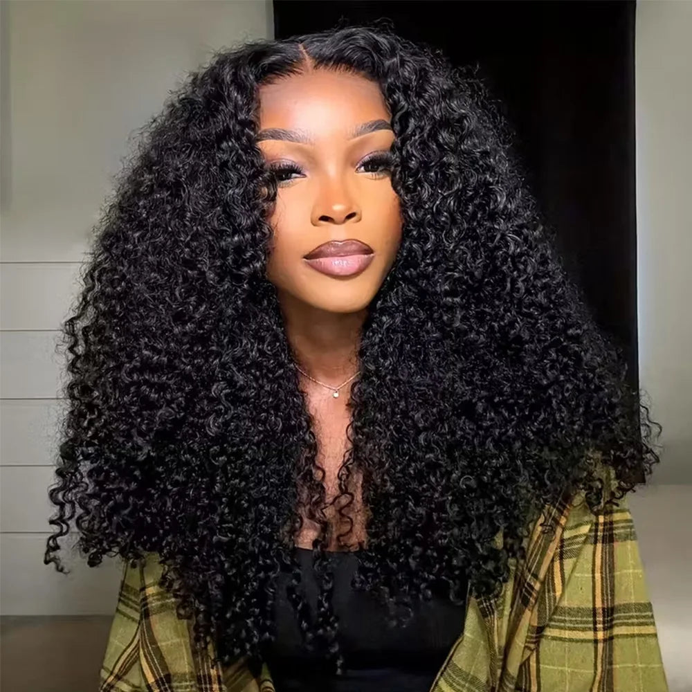 Kinky Curly Bob Wig – 13x4 HD Lace, Glueless, Pre-Plucked, Beginner Friendly