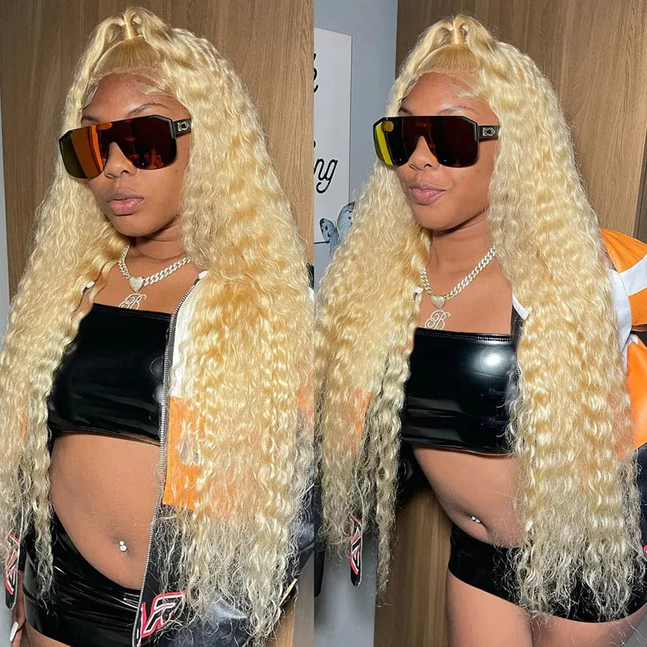 30 Inch 613 Deep Wave Lace Frontal Wig – HD Transparent 13x6 / 13x4, Pre-Plucked, 250% Density