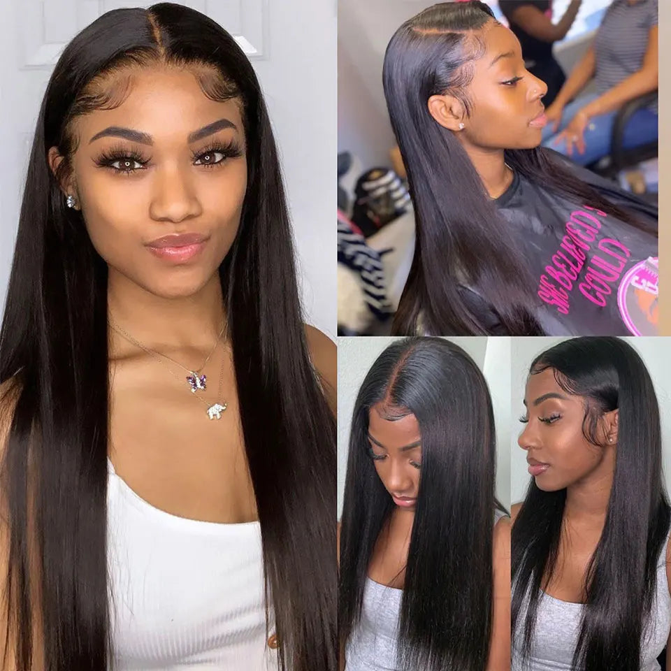 Straight Clip-In Hair Extensions | Brazilian Virgin Remy Human Hair | 8pcs 20 Clips | 120g | 4-24 Inch | Natural Black