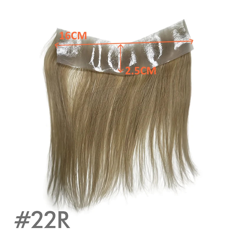 Men's V-Style Hairline Toupee | Human Hair PU Base Hair System