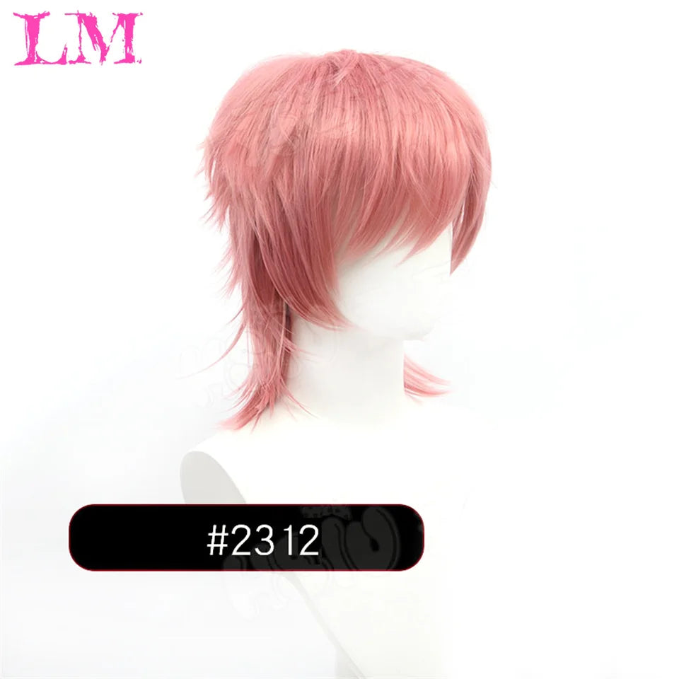 Wolf Cut Synthetic Wig with Bangs – Choppy Layered Style for Men & Women