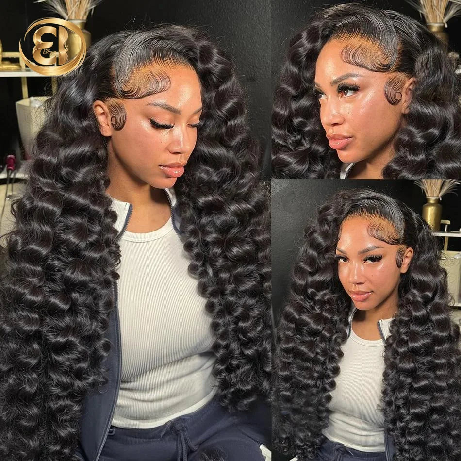 30 & 40 Inch Loose Deep Wave Lace Frontal Wig – 13x6 HD, 360 Full Lace, 250% Density