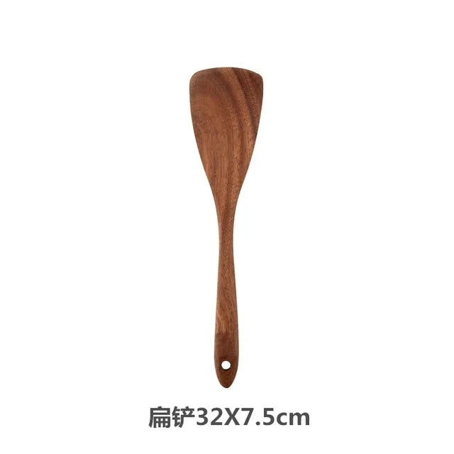 Thailand Teak Wooden Cooking Utensil Set – Spoon, Ladle & Turner