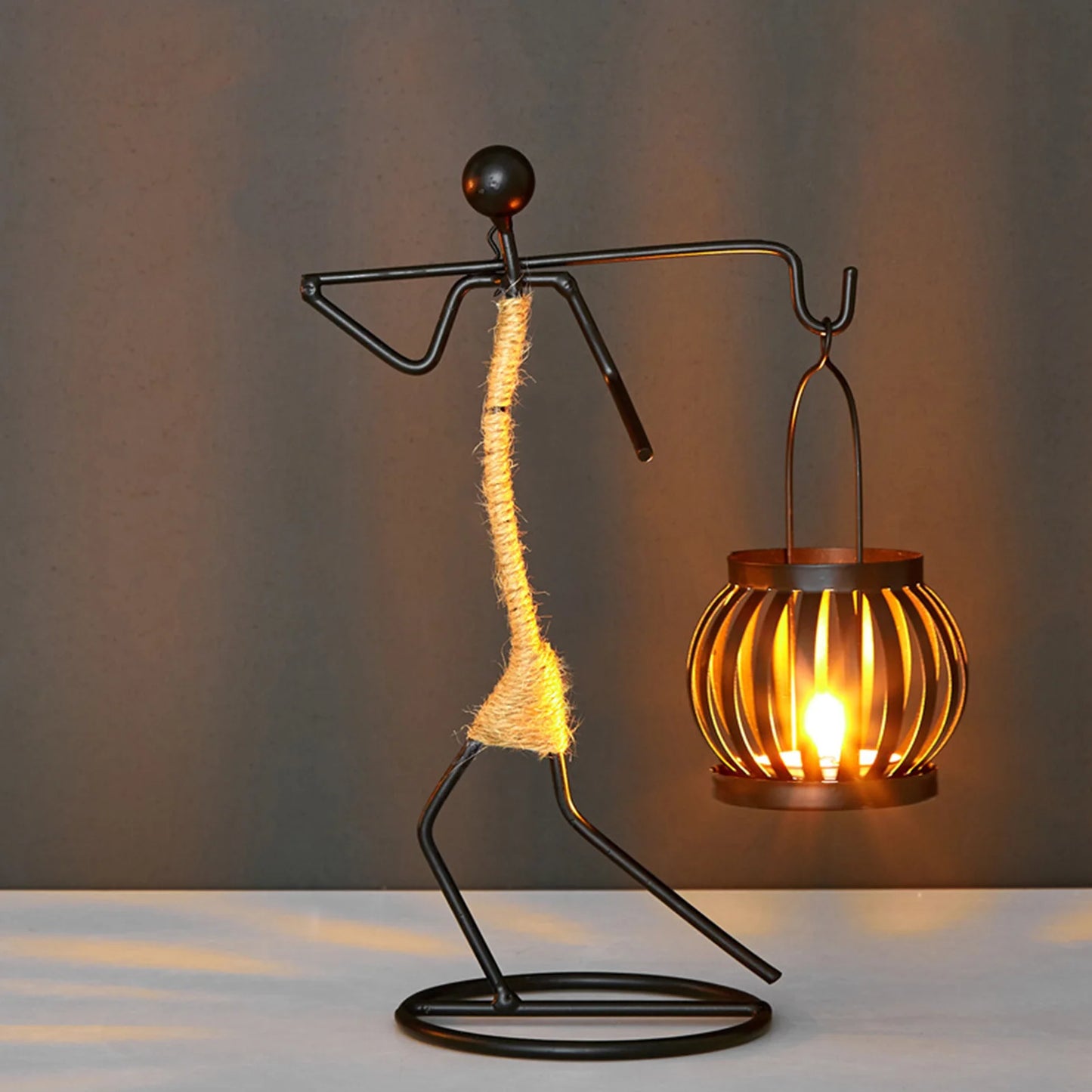 African Style Metal Candle Holder – Elegant Wedding & Home Décor Centerpiece for Candles
