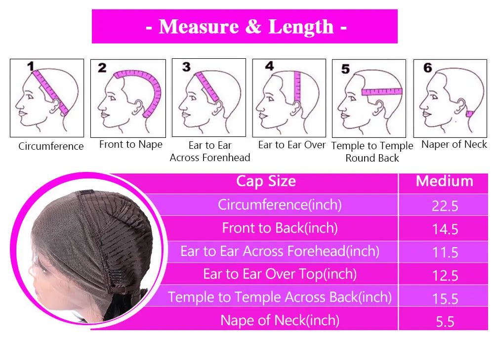 40–46 Inch Deep Wave HD Lace Front Human Hair Wig – 200% Density Remy Curl