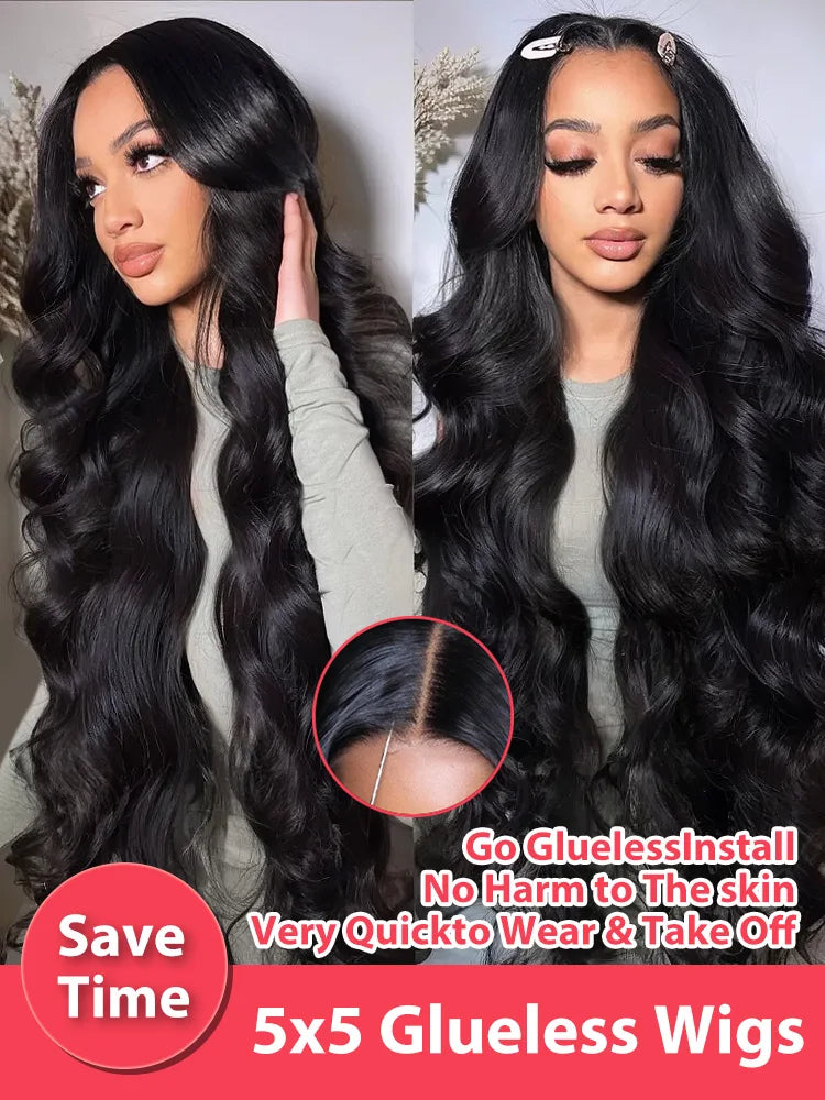 Wear & Go HD 13x6 Body Wave Lace Front Human Hair Wig (Glueless) | 30–40"