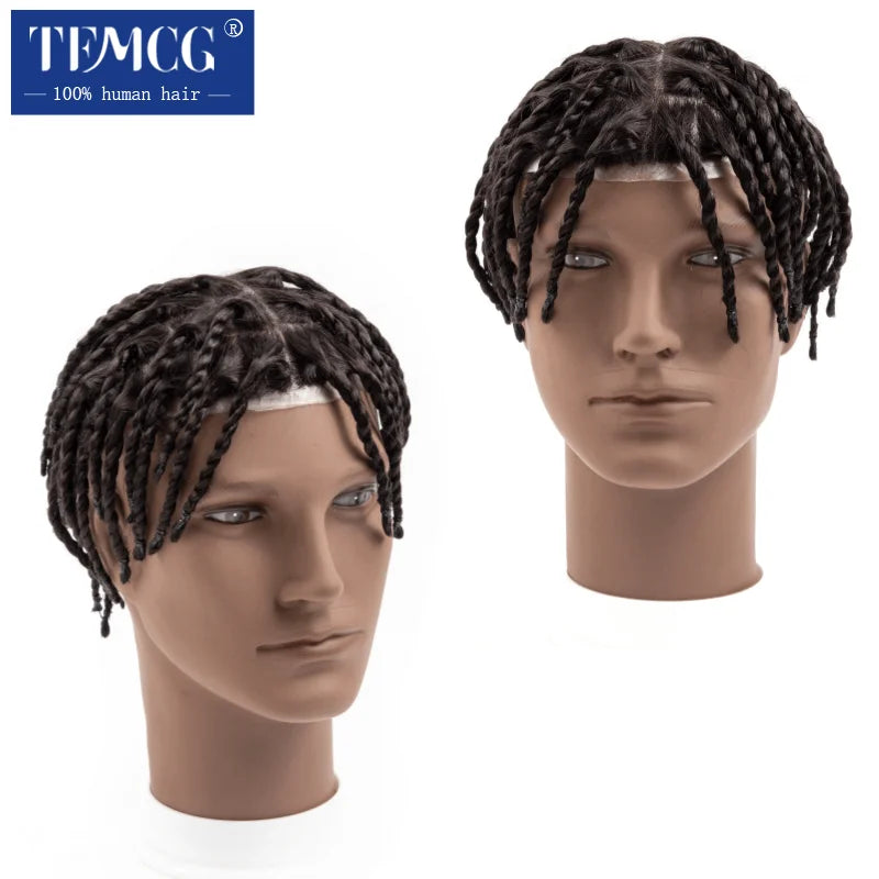Men's Indian Remy Hair Toupee – Injection PU Skin Base, 120%/130% Density
