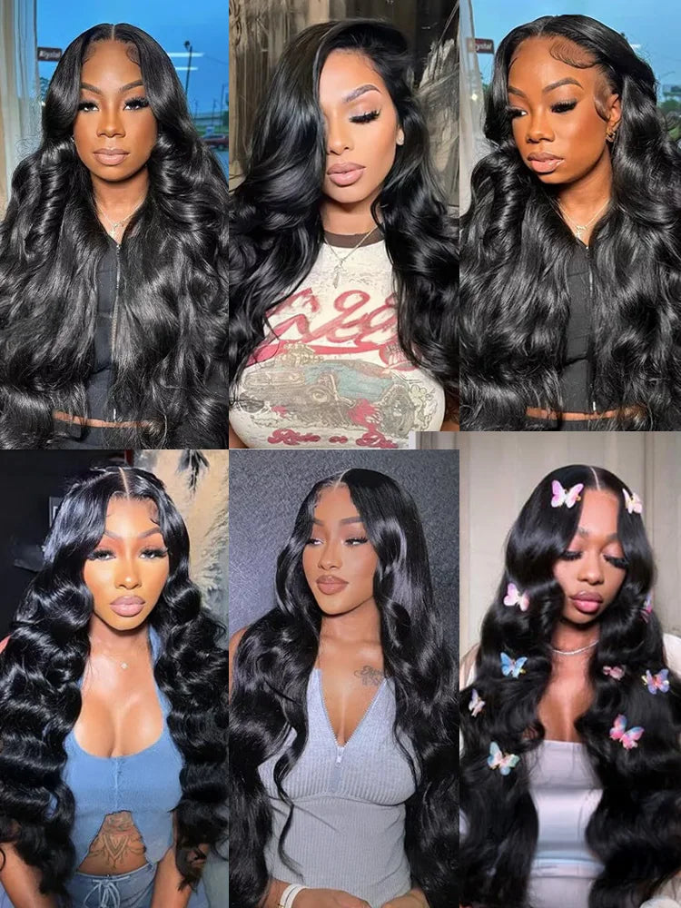 10A Brazilian Raw Body Wave Hair Bundles (30–40 Inch, Double Weft, 1/3/4 Bundles)