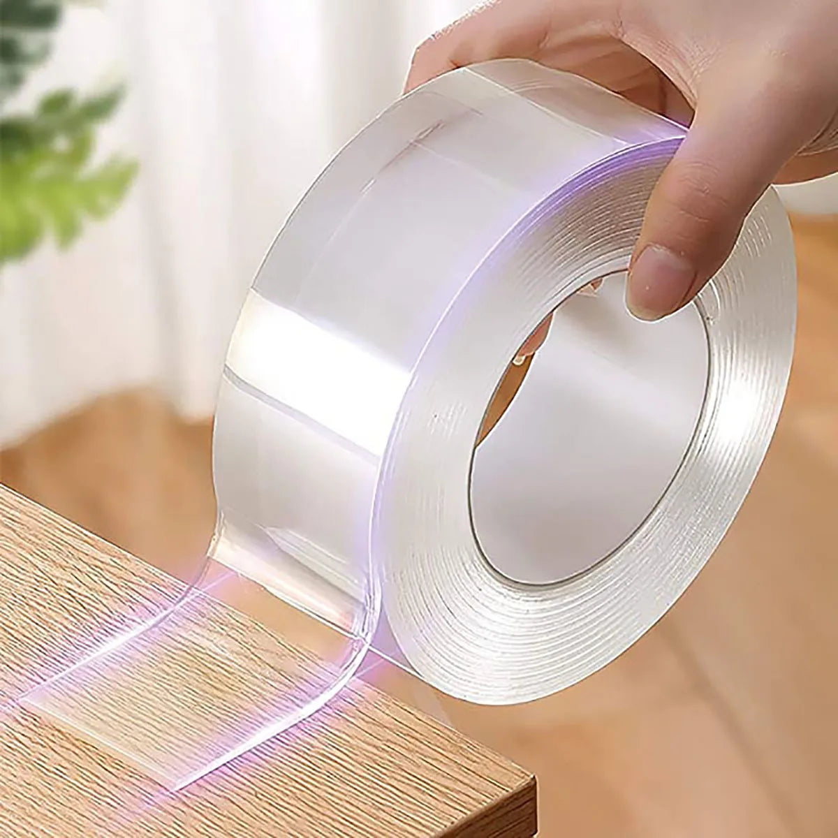Ultra-Strong Double Sided Nano Tape – Waterproof Reusable Transparent Adhesive Tape for Home & Office