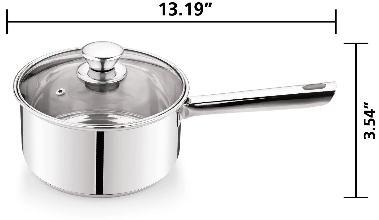 10-Piece Stainless Steel Nonstick Cookware Set – Durable & Stylish for Everyday Cooking