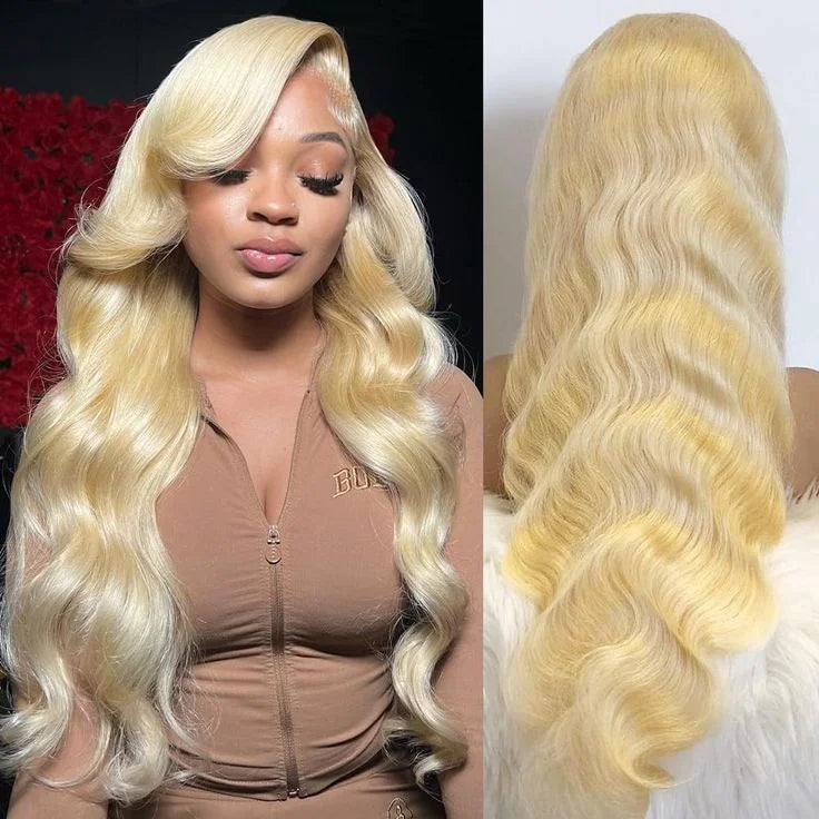 40–50 Inch 613 Blonde HD Lace Front Wig | Brazilian Bone Straight Human Hair Wig