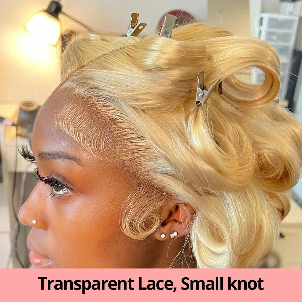 40” Rose Red Body Wave HD Lace Front Wig – 13x6 Transparent Brazilian Human Hair