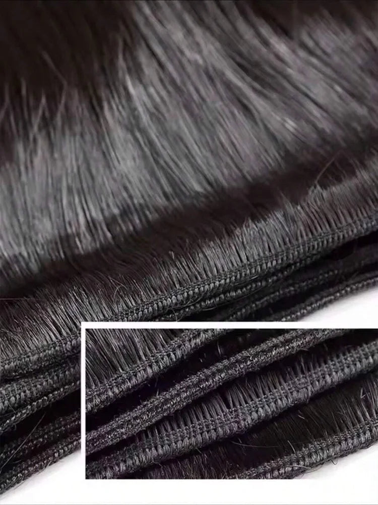 Bone Straight Brazilian Human Hair Bundles | Remy Weave 10–42 Inch
