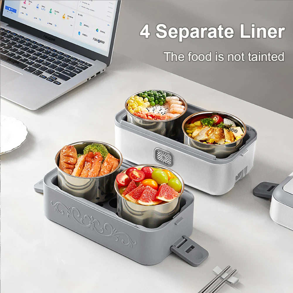 Premium Electric Heating Lunch Box – 200W Portable Food Warmer for Home, School & Travel