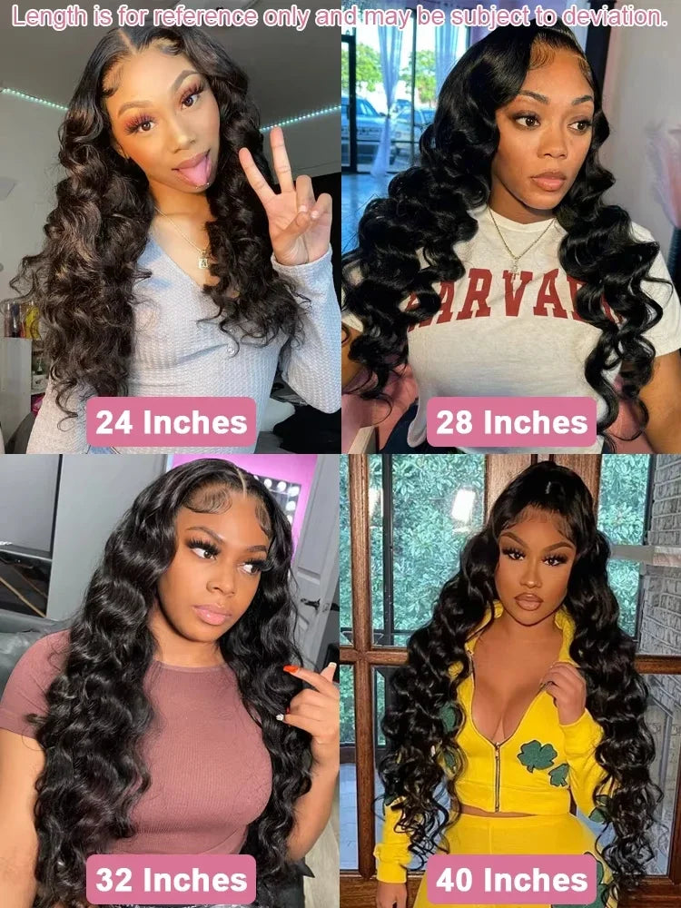 200 Density 30 40 Inch 13x6 Hd Lace Frontal Wig Loose Wave Wig Curly Human Hair WigsWave Human Hair Wig Brazilian Loose Deep