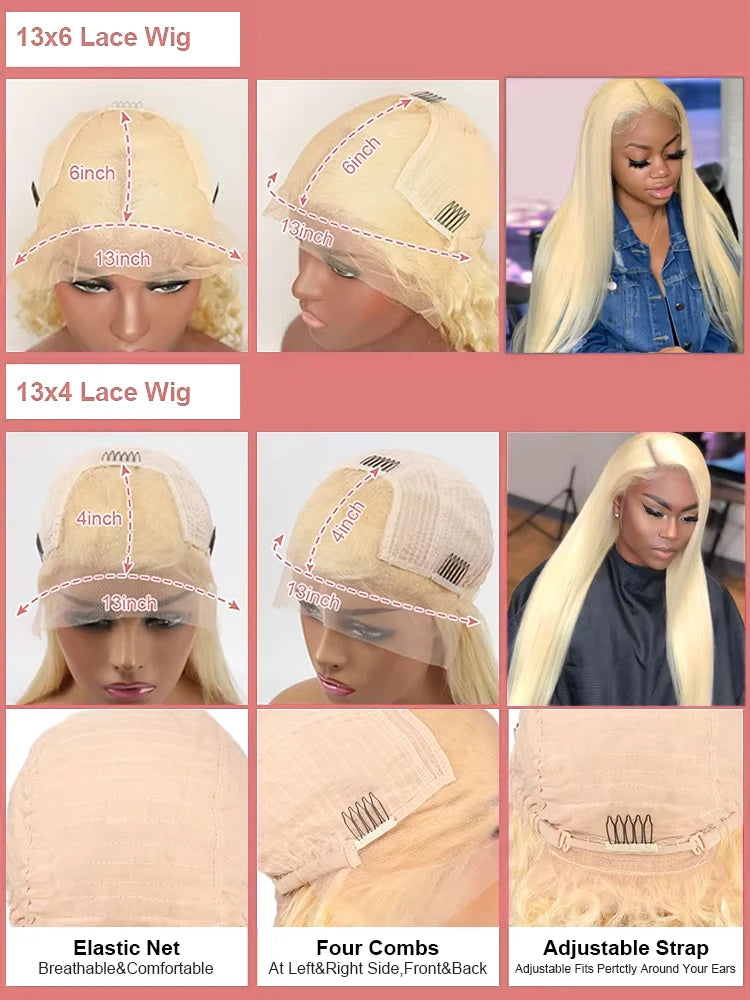 613 Blonde Deep Loose Wave HD Lace Frontal Wig – 13x4 / 13x6 Transparent Human Hair Wig
