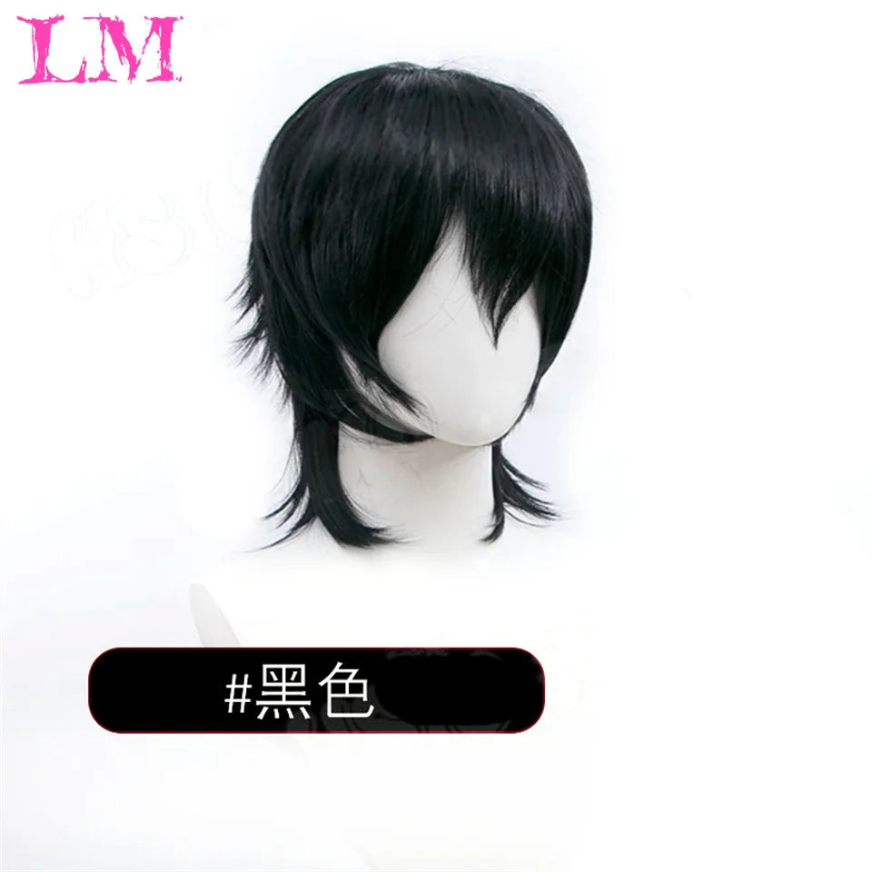 Wolf Cut Synthetic Wig with Bangs – Choppy Layered Style for Men & Women