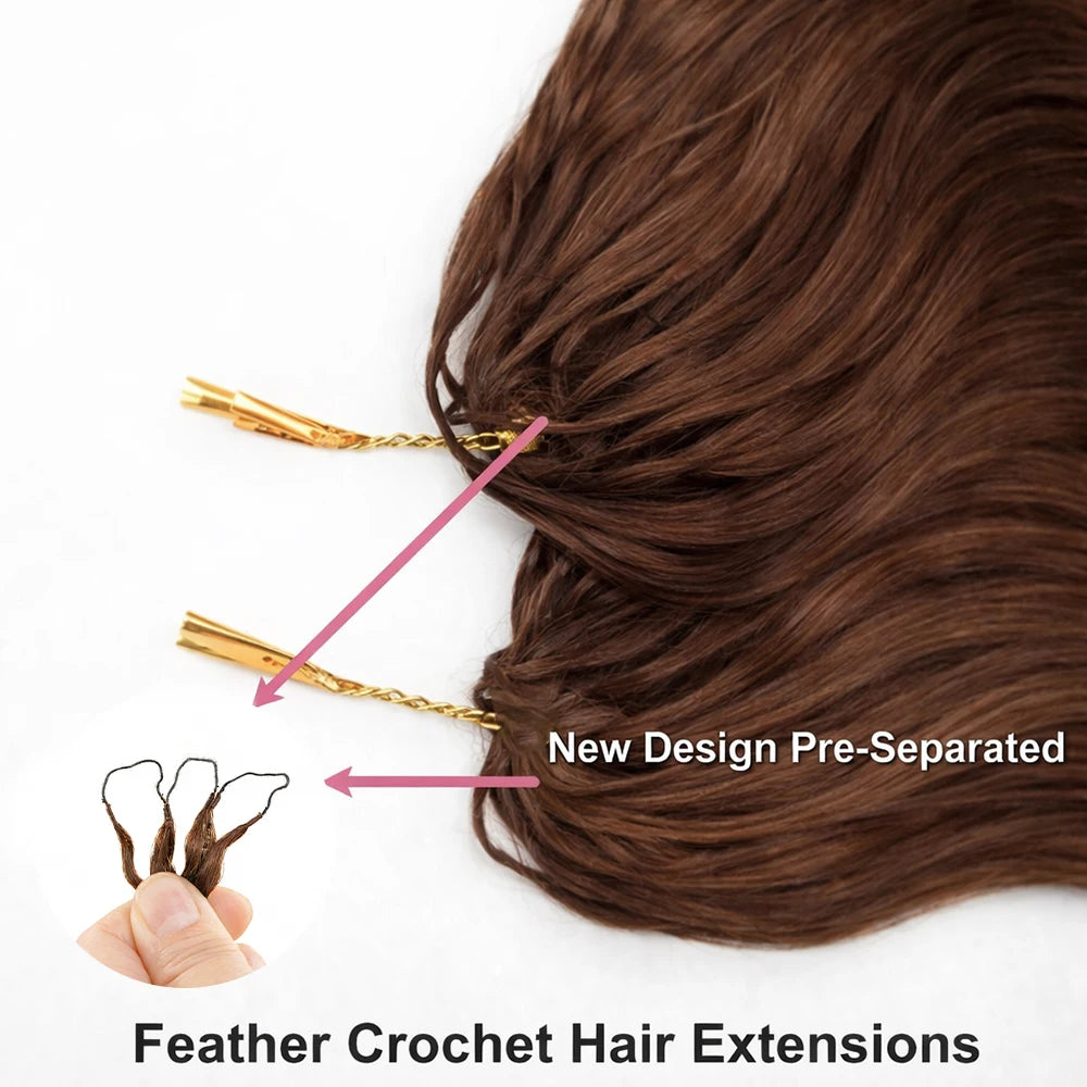 Body Wave Crochet Hair Extensions – Virgin Human Hair Pre-Separated Miracle Knot Braids