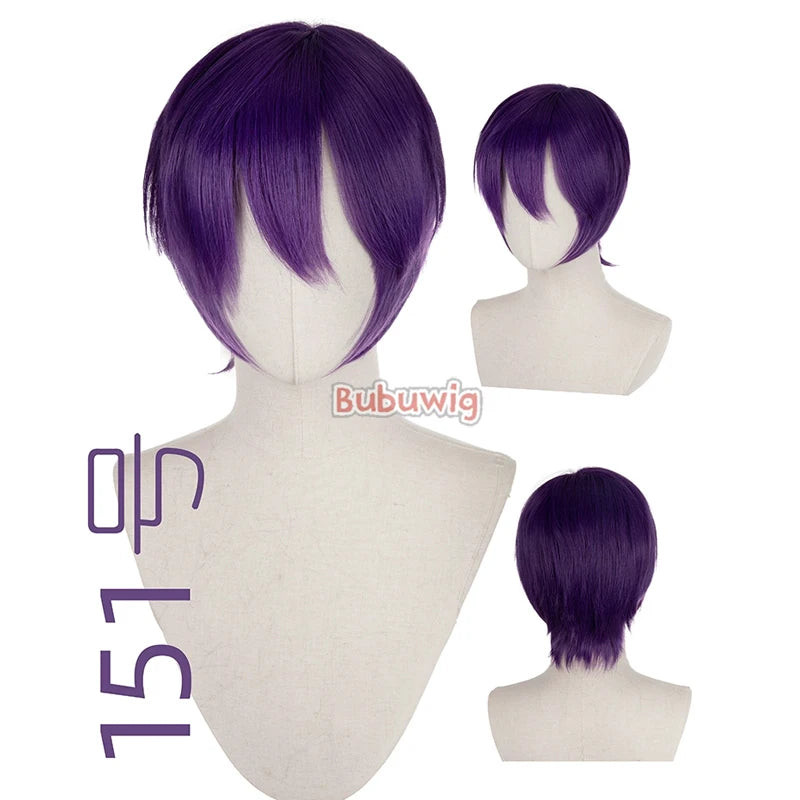 Bubuwig Synthetic Hair Short Straight Cosplay Wig – 70+ Colors, 12 Inch