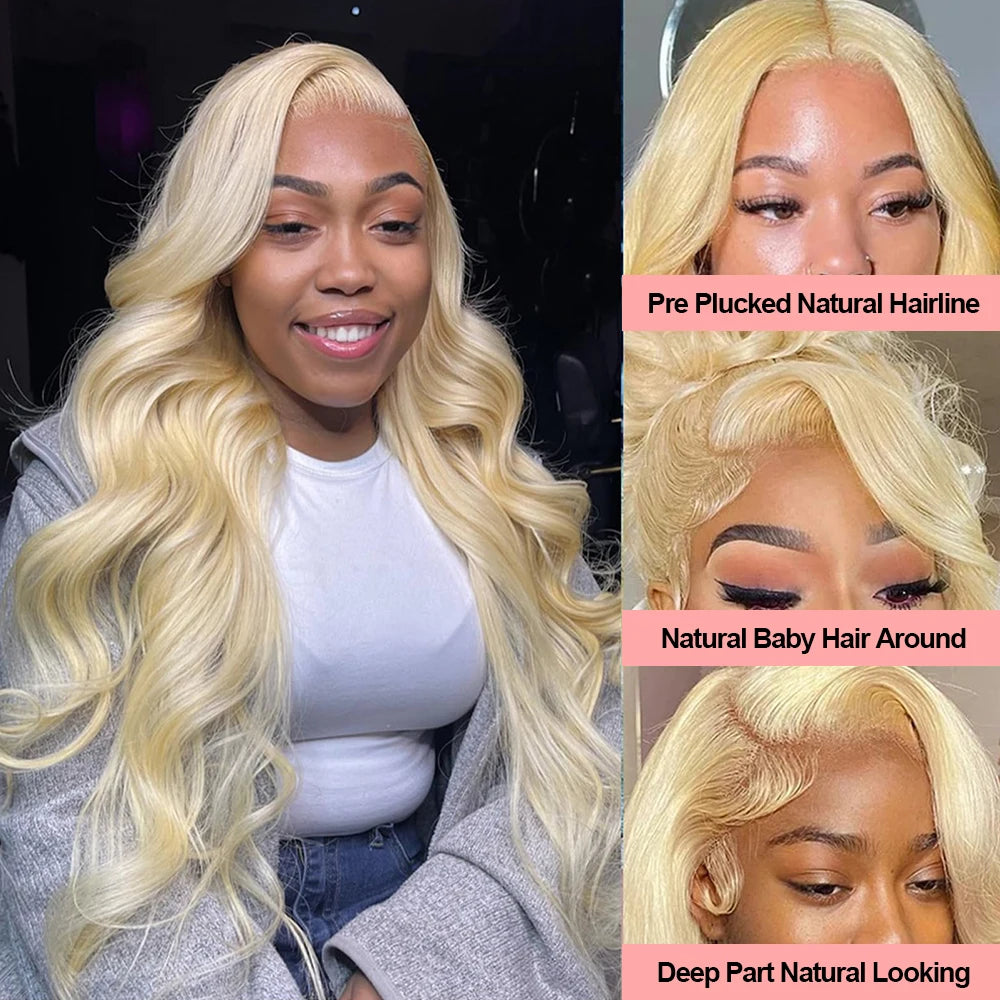 40” Rose Red Body Wave HD Lace Front Wig – 13x6 Transparent Brazilian Human Hair