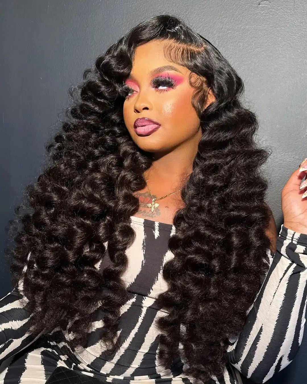 30 & 40 Inch Loose Deep Wave Lace Frontal Wig – 13x6 HD, 360 Full Lace, 250% Density