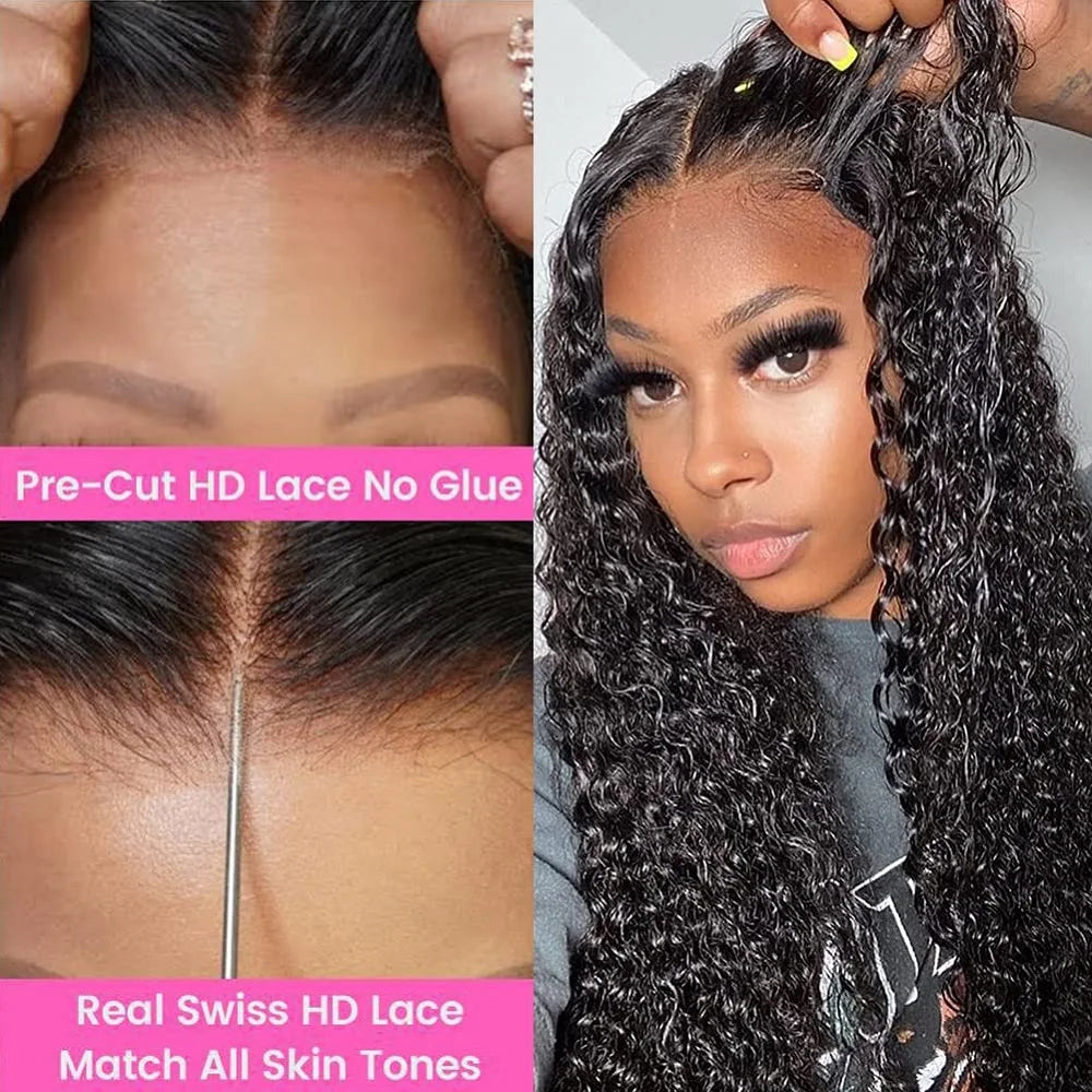 Chocolate Brown Deep Wave 5x5 Glueless Human Hair Wig | Ready to Wear | WowPopMall Hair