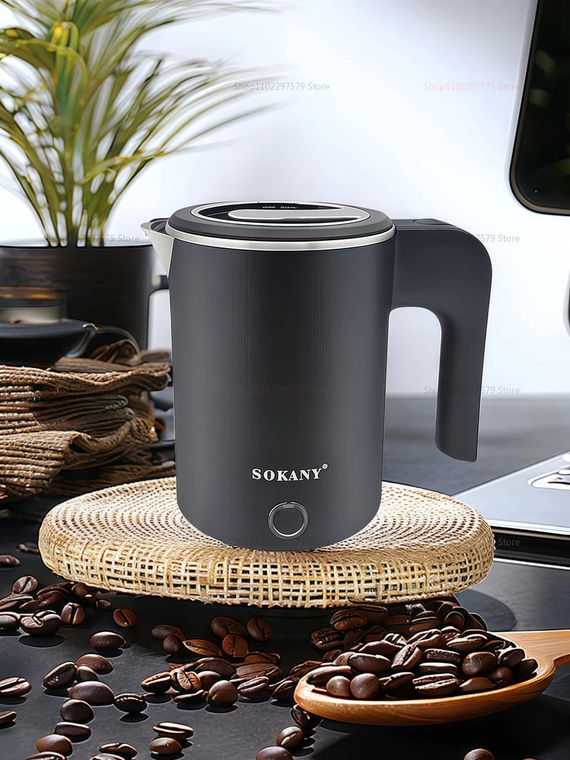 500ML Travel Electric Kettle – Portable Stainless Steel Water Boiler for Tea, Coffee & Camping