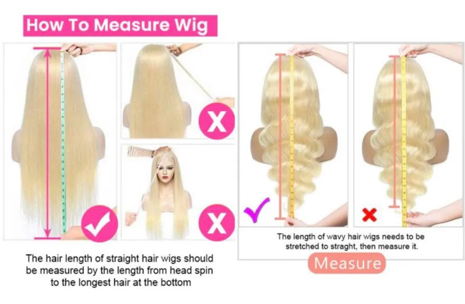 613 Blonde 13x6 HD Lace Frontal Body Wave Human Hair Wig – 40 Inch, 230% Density