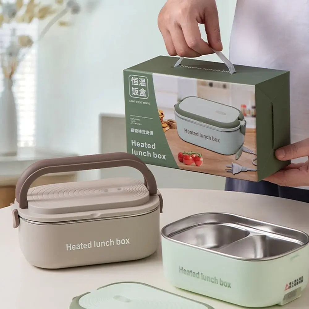 304 Stainless Electric Lunch Box – Plug-In 1 L Constant-Temperature Food Warmer