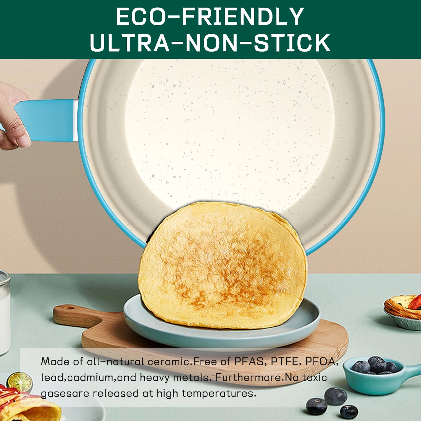 13-Piece Luxury Non-Stick Cookware Set – Frying Pan, Casserole, Wok & Skillet | WowPopMall