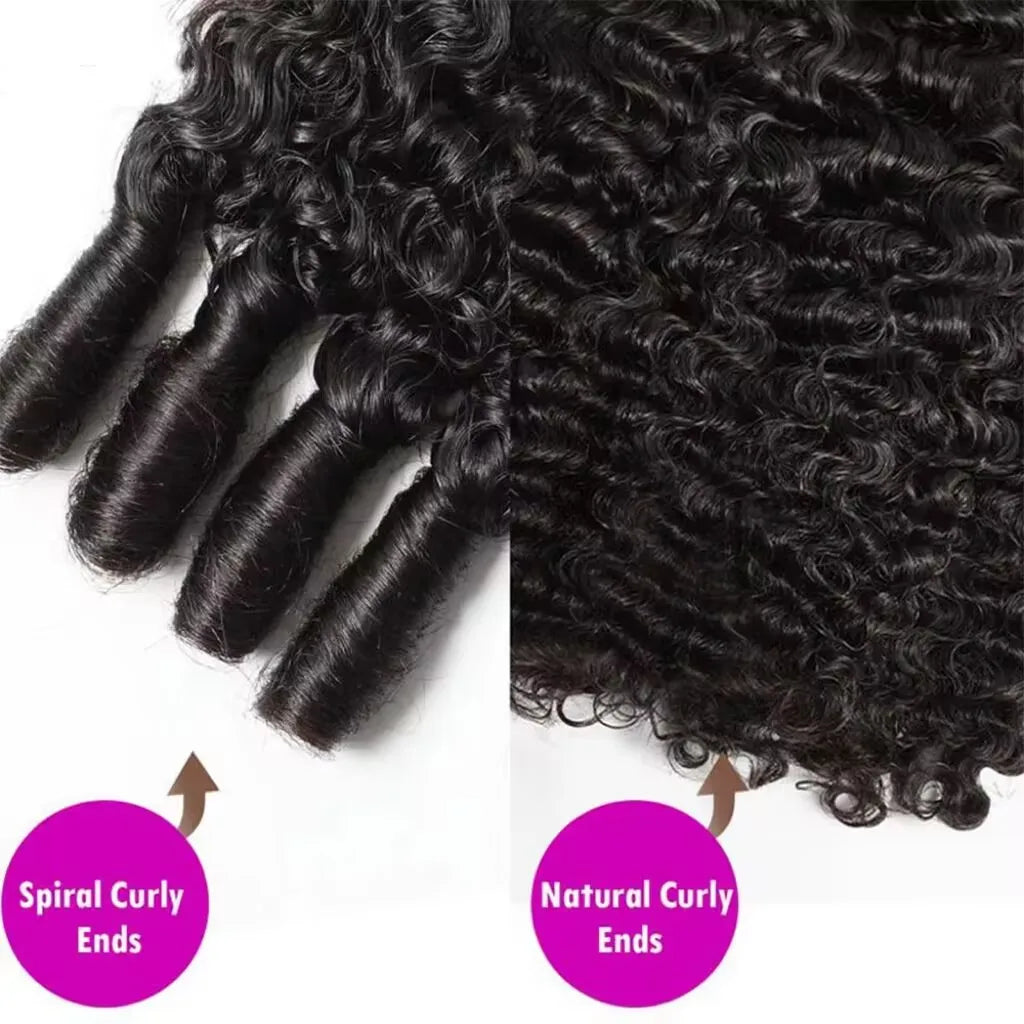 Burmese Curly 200% Density HD Transparent Lace Front Human Hair Wig (13x6 / 13x4 / 7x6)