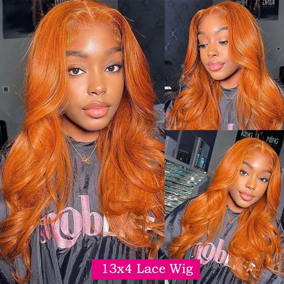 Curvique Ginger Body Wave 13x6 HD Lace Front Human Hair Wig (Brazilian Remy, Long 26+ Inch)