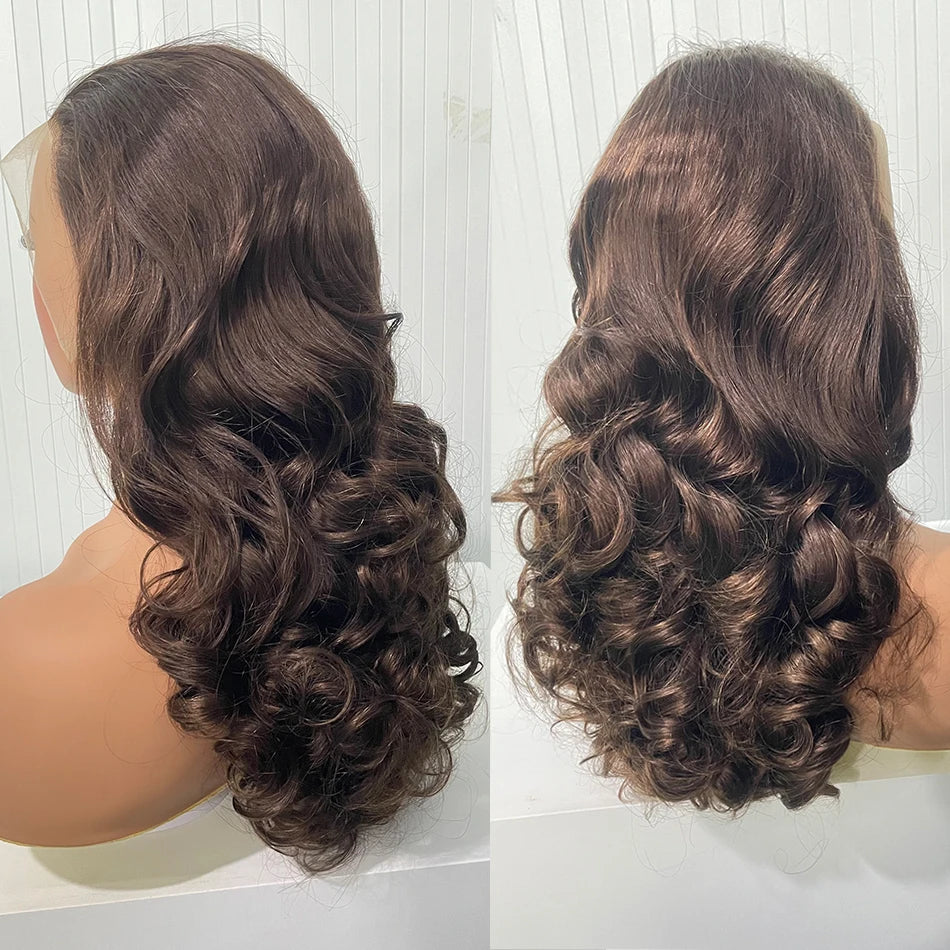 Glueless Loose Wave Human Hair Wig 13x4 HD Transparent Lace · 250% Density · 18–24 Inch